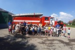 Экскурсия ДОЛ "Дружный" в пожарную часть № 19 г.Грязи.